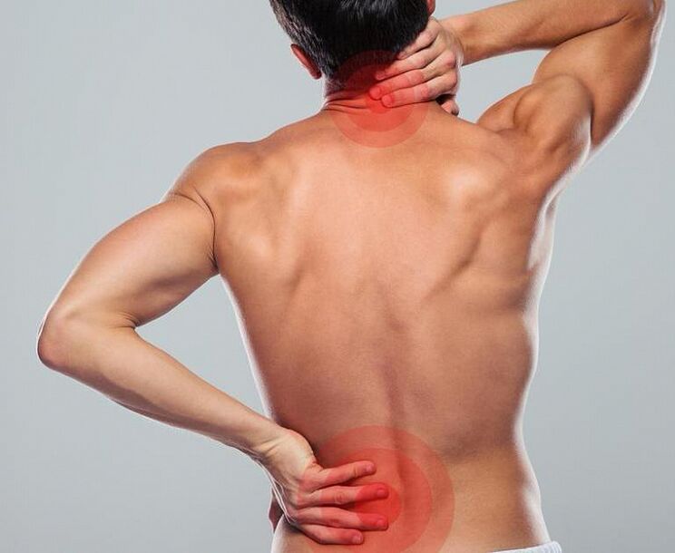 Žmogus serga stuburo osteochondroze
